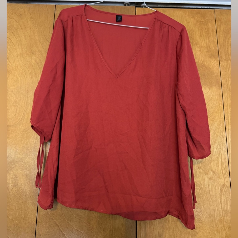 CLEARANCE SHEIN Curve Elegant Burnt Orange Women's Top